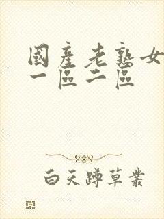 国产老熟女乱子一区二区