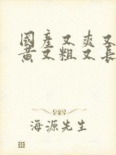 国产又爽又猛又黄又粗又长的视频