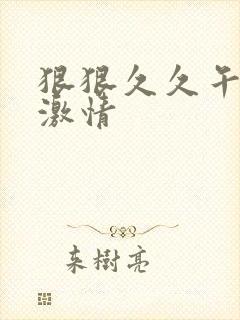 狠狠久久午夜天激情