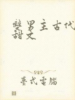 双男主古代生子甜文