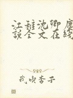 江稚沈卿尘的小说全文在线阅读无弹窗