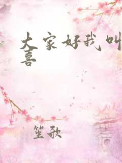 大家好我叫林小喜