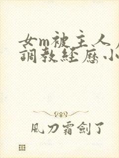 女m被主人虐玩调教经历小说