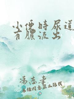 小便时尿道刺痛有脓流出