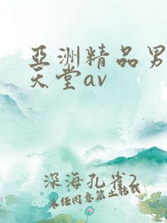 亚洲精品男人的天堂av