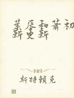 叶辰和萧初然最新更新