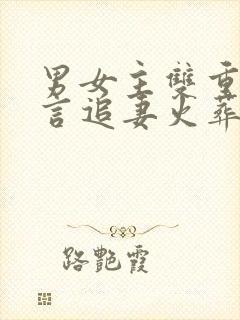 男女主双重生古言追妻火葬场