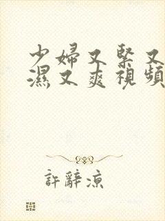 少妇又紧又深又湿又爽视频