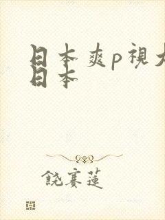 日本爽p视大全日本