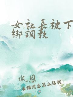 女社长被下属捆绑调教