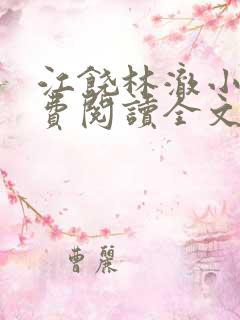 江饶林澈小说免费阅读全文