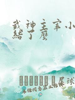 武神主宰小说完结了么