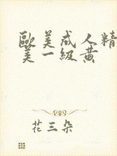 欧美成人精品欧美一级黄