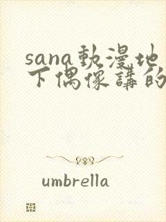 sana动漫地下偶像讲的是