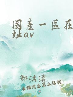 国产一区在线网址av