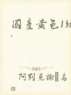 国产黄色1级片.