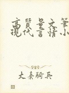 高质量文笔好的现代言情小说