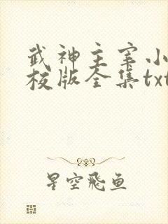 武神主宰小说精校版全集txt