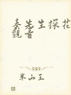 秦先生探花在线观看