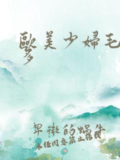 欧美少妇毛多水多