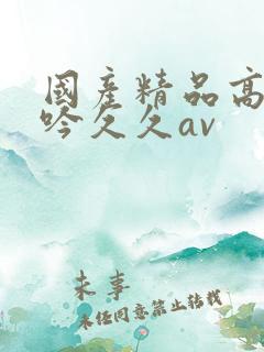 国产精品高潮呻吟久久av