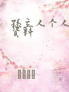 孙立人个人简介资料