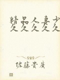 精品人妻少妇久久久久久久久