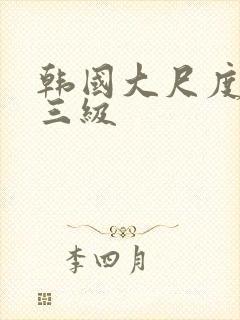 韩国大尺度电影三级