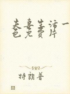 夫妻生活一级黄色免费片