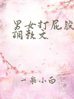 男女打屁股玉势调教文