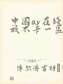 中国av在线播放不卡一区