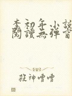 李初年小说免费阅读无弹窗