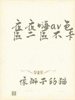 夜夜嗨av色一区二区不卡