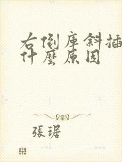 右倒库斜插库是什么原因