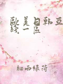 欧美日韩亚洲在线一区