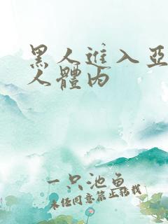 黑人进入亚洲女人体内