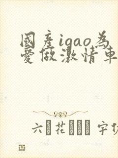 国产igao为爱做激情车间