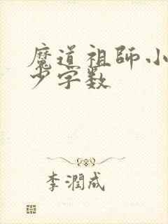 魔道祖师小说多少字数