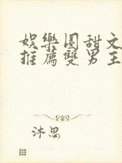 娱乐圈甜文小说推荐双男主