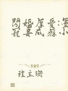 闪婚厚爱:墨少宠妻成瘾小说