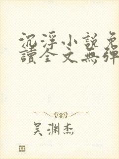 沉浮小说免费阅读全文无弹窗