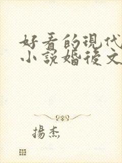 好看的现代言情小说婚后文