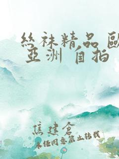 丝袜精品 欧美 亚洲 自拍