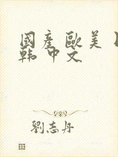 国产 欧美 日韩 中文