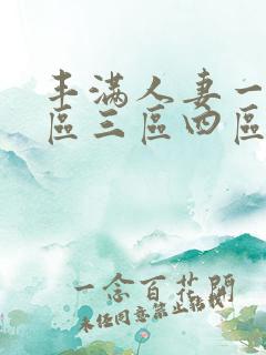 丰满人妻一区二区三区四区不卡