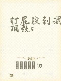 打屁股到湿惩罚调教s