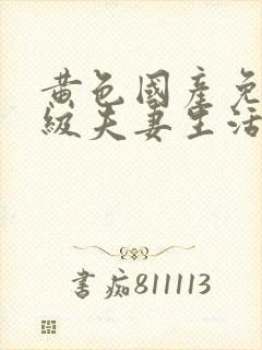 黄色国产免费一级夫妻生活片