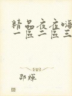 精品夜夜嗨av一区二区三区
