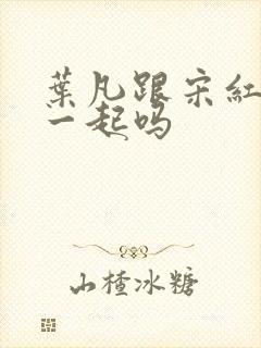 叶凡跟宋红颜在一起吗