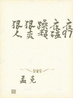 狠狠躁夜夜躁人人爽超碰97香蕉